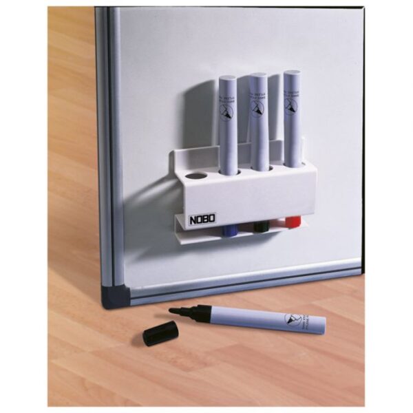 DRŽAČ MARKERA ZA BIJELU PLOČU MAGNETNI ČETVRTASTI NOBO 35038046 BIJELI