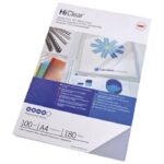 KORICE ZA SPIRALNI UVEZ 180MY PVC A4 PK100 GBC CE011880E PROZIRNE