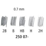 MINE 0,7 MM HB 1TUBA MARS MICRO CARBON STAEDTLER 250 07-HB - Image 2
