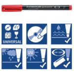 MARKER PERMANENTNI 0,6 MM PK4 RECIKLIRANI LUMOCOLOR STAEDTLER 318 WP4 - Image 4