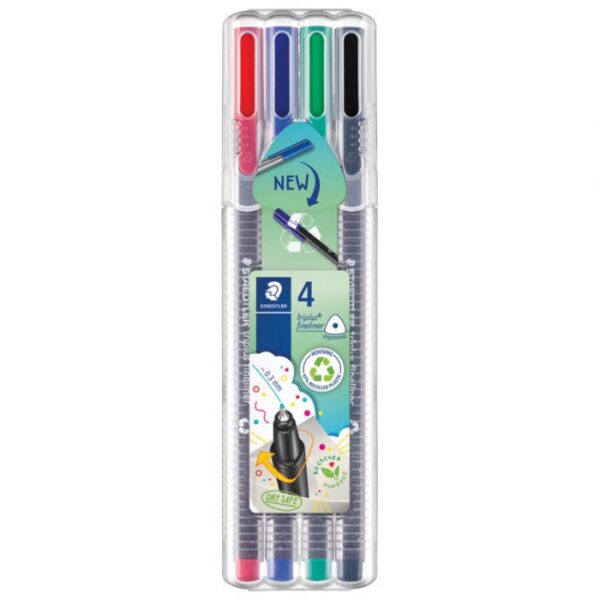 FLOMASTER FINELINER 0,3 MM PK4 TRIPLUS STAEDTLER 334 SB4