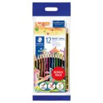 BOJE DRVENE  12BOJA PLUS GUMICA PLUS OLOVKA GRAFITNA NORIS COLOUR STAEDTLER 61 SET6 BLISTER