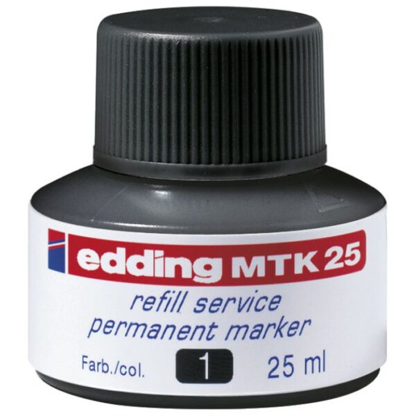 TINTA ZA MARKER PERMANENTNI   25ML EDDING MTK25 CRNA