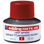 TINTA ZA MARKER PERMANENTNI   25ML EDDING MTK25 CRVENA