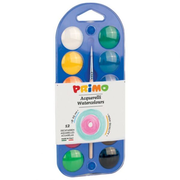 BOJA VODENA FI 25 MM 12BOJA PLUS KIST PRIMO 110A12B BLISTER