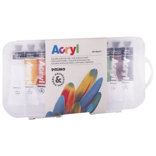 BOJA AKRILNA  18ML ALUMINIJSKA TUBA 10BOJA PRIMO 405TA10SP
