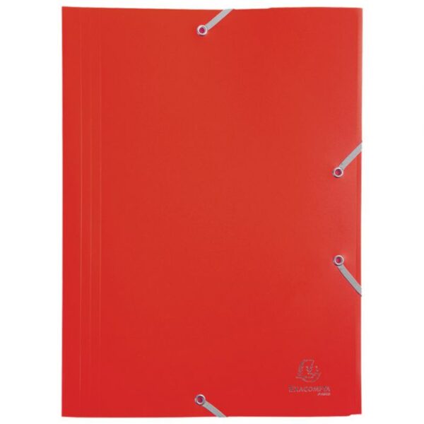 FASCIKL KLAPA S GUMICOM PP A4 EXACOMPTA 55905E CRVENI