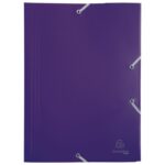 FASCIKL KLAPA S GUMICOM PP A4 EXACOMPTA 55918E LJUBIČASTI