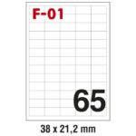 ETIKETE ILK  38X21,2 MM PK100L FORNAX F-01
