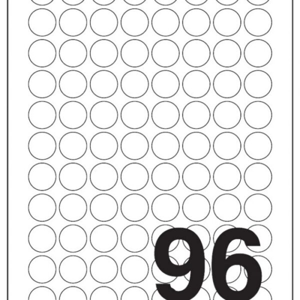 ETIKETE ILK FI-20 MM PK100L FORNAX F-02