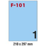 ETIKETE ILK 210X297 MM PK100L FORNAX F-101 PLAVE