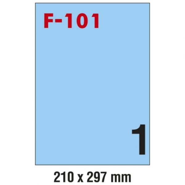 ETIKETE ILK 210X297 MM PK100L FORNAX F-101 PLAVE