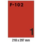 ETIKETE ILK 210X297 MM PK100L FORNAX F-102 CRVENE