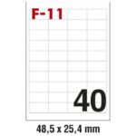 ETIKETE ILK  48,5X25,4 MM PK100L FORNAX F-11