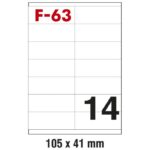 ETIKETE ILK 105X41 MM PK100L FORNAX F-63