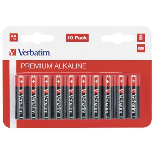 BATERIJA ALKALNA 1,5V AA PK10 VERBATIM 49875 LR6 BLISTER