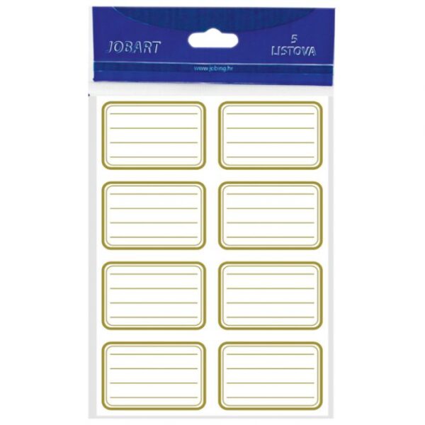 ETIKETE ŠKOLSKE 8/1X5 LINIJE SORTIRANO