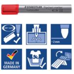 MARKER FLIPCHART 2 MM RECIKLIRANI LUMOCOLOR STAEDTLER 356-3 PLAVI - Image 3