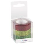 TRAKA DECO LJEPLJIVA 15 MMX3M GLITTER PK3 HEYDA 20-35843 77 SORTIRANO BLISTER