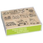 ŽIG S MOTIVOM 11 UZORAKA DRVENI NOVOGODIŠNJI HEYDA 20-48886 80