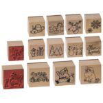 ŽIG S MOTIVOM 11 UZORAKA DRVENI NOVOGODIŠNJI HEYDA 20-48886 80 - Image 2