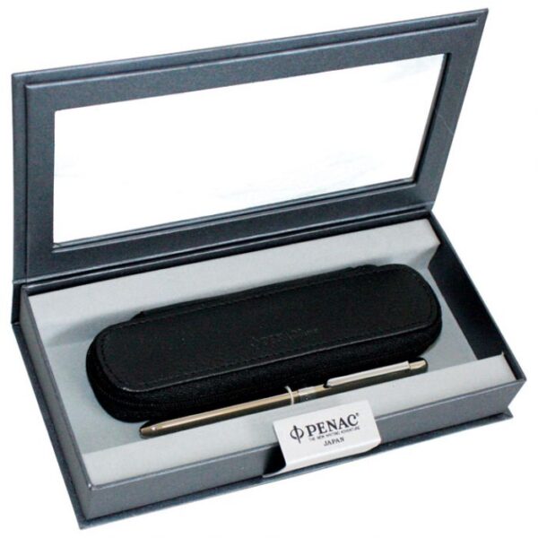 SET POKLON OLOVKA MULTIFUNKCIJSKA ELE  PLUS  ETUI KOŽNI PENAC SREBRNA