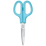 ŠKARE UREDSKE 17,5 CM NEHRĐAJUĆI ČELIK FITCUT CURVE SC-175S PLUS.35052 SVIJETLOPLAVE BLISTER