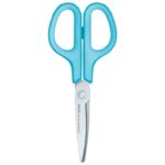 ŠKARE UREDSKE 17,5 CM NEHRĐAJUĆI ČELIK ZA LJEVORUKE FITCUT CURVE SC-175SL PLUS.35055 SVIJETLOPLAVE