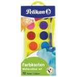 BOJA VODENA FI 25 MM 12BOJA PLUS KIST PELIKAN 700337 SORTIRANO BLISTER * DO ISTEKA ZALIHA