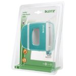 BUŠAČ 2 RUPE DO  30 LISTOVA WOW LEITZ 50081251 METALIK TIRKIZNI BLISTER - Image 2