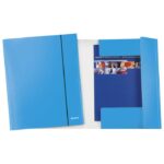 FASCIKL KLAPA S GUMICOM KARTON A4 WOW LEITZ 39830036 METALIK SVIJETLOPLAVI