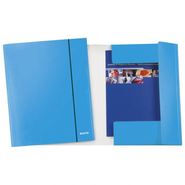 FASCIKL KLAPA S GUMICOM KARTON A4 WOW LEITZ 39830036 METALIK SVIJETLOPLAVI