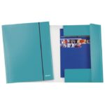 FASCIKL KLAPA S GUMICOM KARTON A4 WOW LEITZ 39830051 METALIK TIRKIZNI