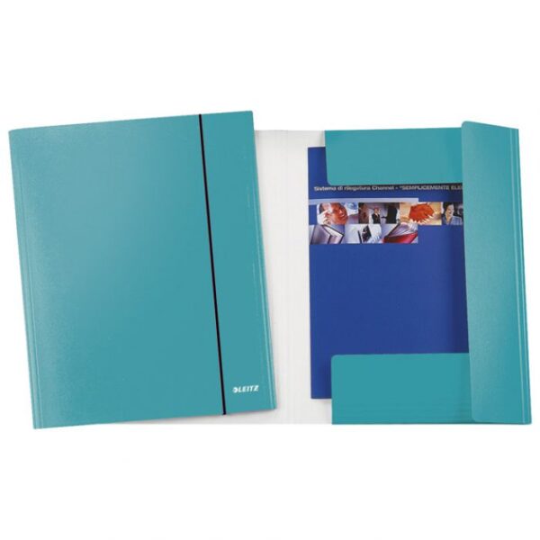 FASCIKL KLAPA S GUMICOM KARTON A4 WOW LEITZ 39830051 METALIK TIRKIZNI