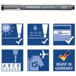 FLOMASTER ZA TEHNIČKO CRTANJE 0,7 MM PIGMENT LINER STAEDTLER 308 07-9 CRNI - Image 4