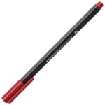 FLOMASTER FINELINER 0,3 MM TRIPLUS STAEDTLER 334-29 TAMNOCRVENI - Image 2