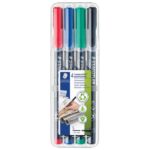 MARKER PERMANENTNI 0,4 MM PK4 RECIKLIRANI LUMOCOLOR STAEDTLER 313 WP4