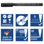MARKER PERMANENTNI 1 MM PK4 RECIKLIRANI LUMOCOLOR STAEDTLER 317 WP4 - Image 4