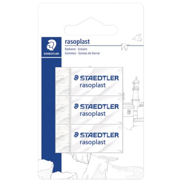 GUMICA RASOPLAST B30 PK3 STAEDTLER 526B3 BK3D BLISTER