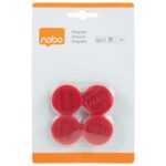 MAGNET FI-30 MM PK4 NOBO 1901449 CRVENI BLISTER - Image 2