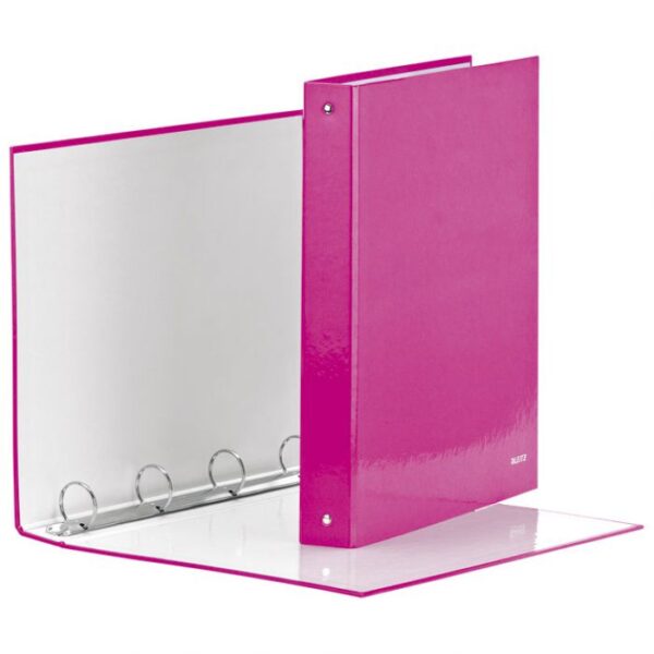 MAPA ULOŽNA 4RINGA-FI30 MM/HRBAT-40 MM A4 WOW LEITZ 42440123 METALIK ROZA * DO ISTEKA ZALIHA