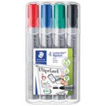 MARKER FLIPCHART 2 MM PK4 RECIKLIRANI LUMOCOLOR STAEDTLER 356 WP4 SORTIRANO
