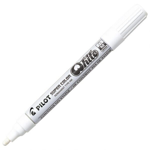 MARKER PERMANENTNI 2 MM OKRUGLI VRH SUPER COLOR PILOT SC-W-M BIJELI