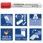 MARKER ZA BIJELU PLOČU 2-5 MM RECIKLIRANI LUMOCOLOR STAEDTLER 351 B-3 PLAVI - Image 4