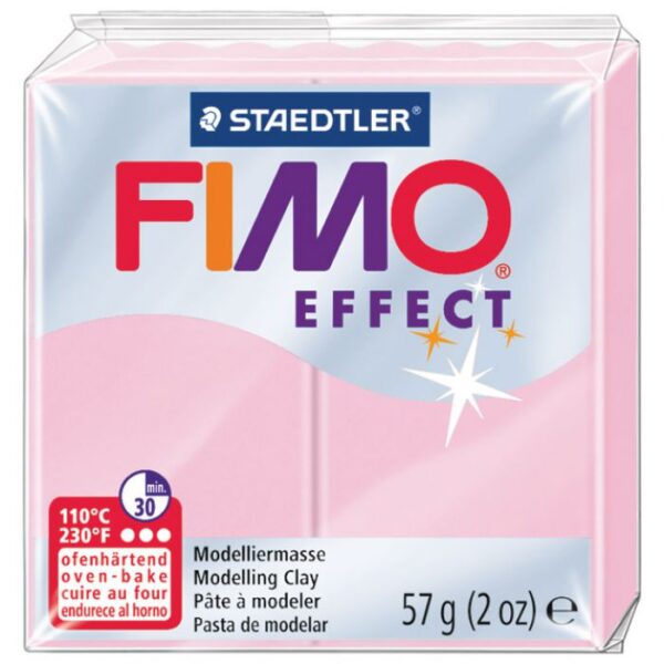 MASA ZA MODELIRANJE   57G FIMO EFFECT STAEDTLER 8020-205 PASTELNO ROZA
