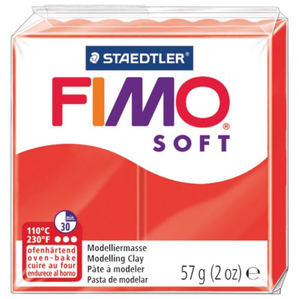 MASA ZA MODELIRANJE   57G FIMO SOFT STAEDTLER 8020-24 INDIAN CRVENA