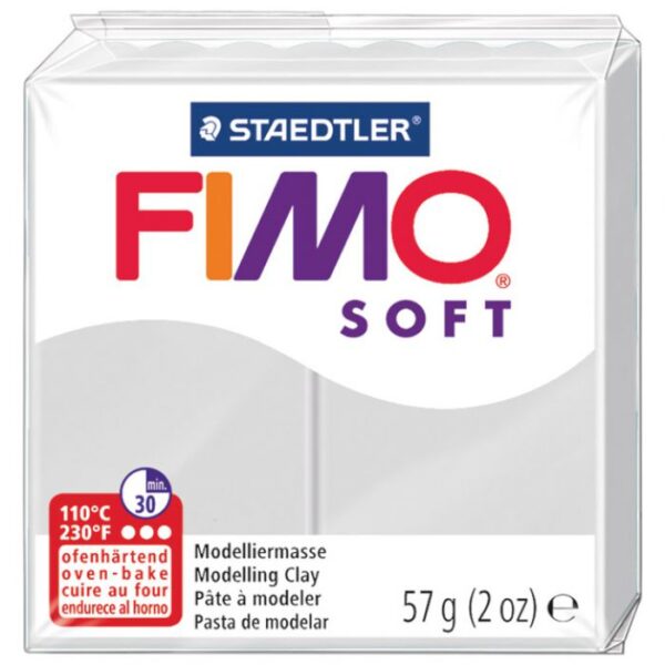 MASA ZA MODELIRANJE   57G FIMO SOFT STAEDTLER 8020-80 DELFIN SIVA