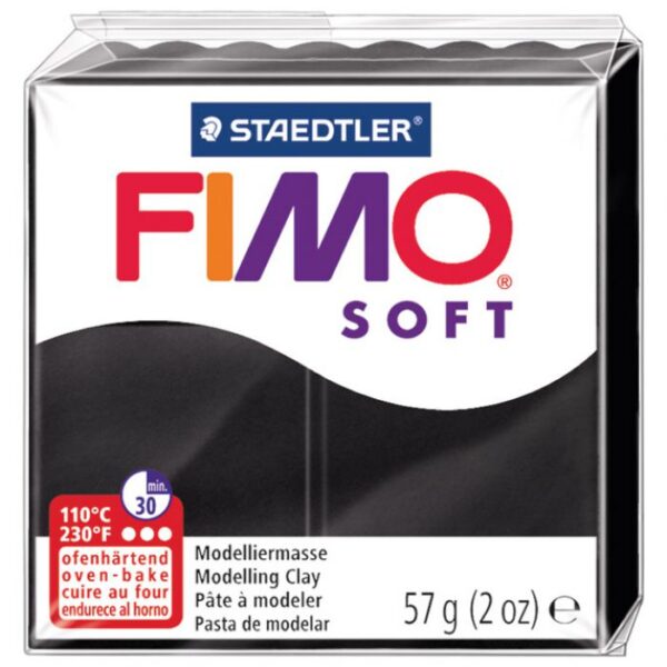 MASA ZA MODELIRANJE   57G FIMO SOFT STAEDTLER 8020-9 CRNA