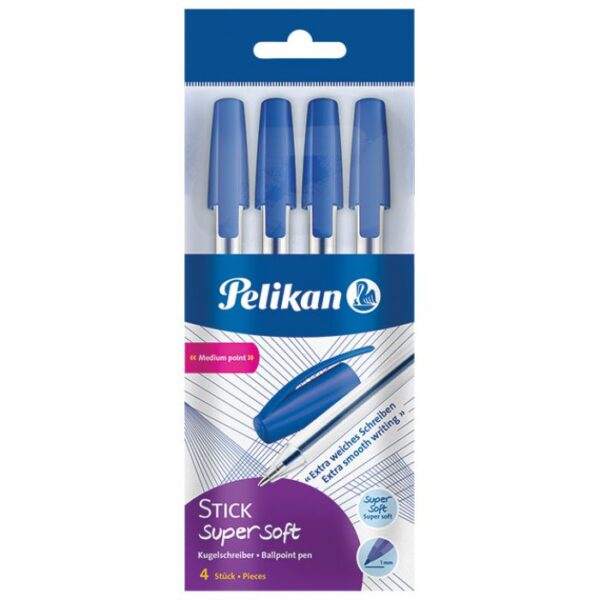 OLOVKA KEMIJSKA STICK K86 SUPER SOFT PK4 PELIKAN 805780 PLAVA BLISTER * DO ISTEKA ZALIHA