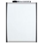 PLOČA MAGNETNA  21,5X28 CM CRNI/SREBRNI OKVIR NOBO 1903778 BIJELA